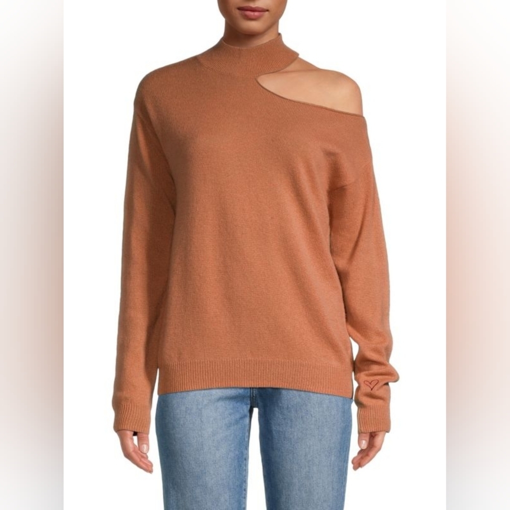 525 America Cashmere Cold Shoulder Sweater Size S